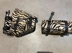 D3SD Zebra Leren Tassen Set Harley Davidson Dyna, Ophalen, Gebruikt