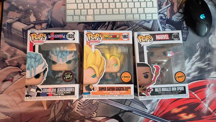 Diverse Chase Funko Pops - Bleach - Dragon ball - Marvel, Kinderen en Baby's, Speelgoed | Actiefiguren, Zo goed als nieuw, Ophalen of Verzenden