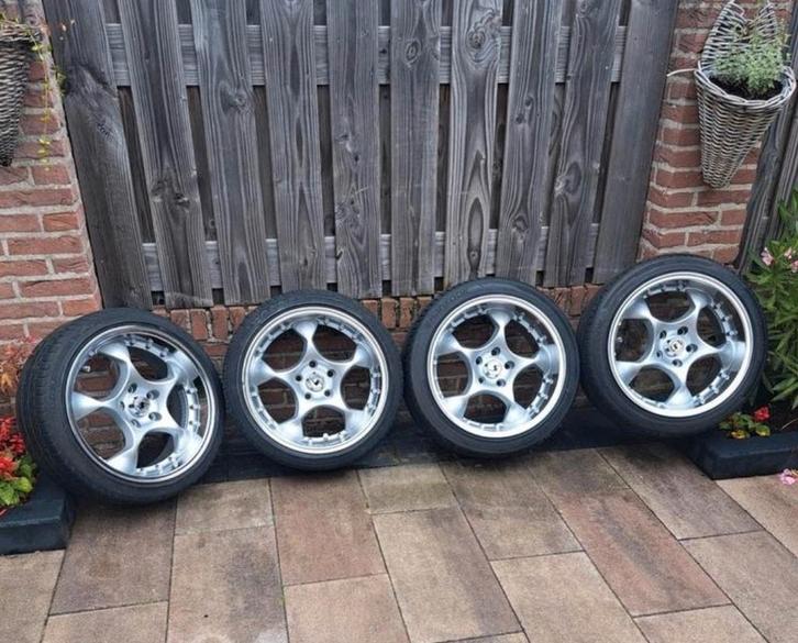 Schmidt Space Velgen 17 inch 5x112 - Seat Leon 1P, Auto-onderdelen, Banden en Velgen, Velg(en), 17 inch, Personenwagen, Gebruikt