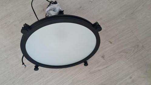 Zwarte industriële lamp / hanglamp E27 / E 27, Huis en Inrichting, Lampen | Hanglampen, Zo goed als nieuw, Minder dan 50 cm, Metaal