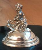 Antiek zilver beeld postbode slak inktstel / PTT kroon pen, Ophalen of Verzenden, Zilver