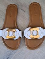 See By Chloe slippers maat 39 leer, Wit, Zo goed als nieuw, SeeByChloé, Sandalen of Muiltjes