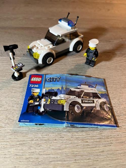 Lego City 7236 - Politiewagen, Kinderen en Baby's, Speelgoed | Duplo en Lego, Gebruikt, Lego, Complete set, Ophalen of Verzenden