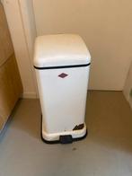 Wesco witte pedaalemmer, Ophalen, Gebruikt, Met pedaal, 50 tot 75 cm