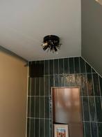 Design plafondlamp zwart met smoke glas, Ophalen, Zo goed als nieuw, Glas