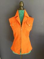 Christian Lacroix stretch jeans gilet 38/M, colour orange, Oranje, Maat 38/40 (M), Zonder mouw, Ophalen of Verzenden