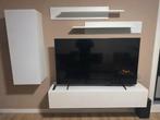 3-delig TV Wandmeubel – Modern – Wit – Strak Design, Huis en Inrichting, Kasten | Wandmeubels, Ophalen, Zo goed als nieuw