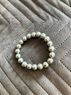 Grijze Parelarmband, Sieraden, Tassen en Uiterlijk, Armbanden, Overige materialen, Ophalen of Verzenden, Zo goed als nieuw, Grijs