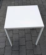 Ikea Melltorp 75 x 75 cm wit, Huis en Inrichting, Tafels | Eettafels, Ophalen, Gebruikt, 50 tot 100 cm, Wit