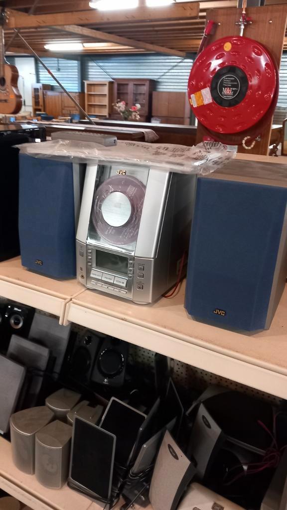 JVC Microset met CD en Speakers, Audio, Tv en Foto, Stereo-sets, Gebruikt, Cd-speler, Tuner of Radio, Speakers, JVC, Microset