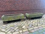 Twee fraaie Bentheimer bloembakken / troggen, Tuin en Terras, Ophalen, Zo goed als nieuw