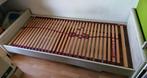 Licht hout fineer bed 90x220 incl lattenbodem, Huis en Inrichting, Slaapkamer | Bedden, Ophalen, Gebruikt, 90 cm, Eenpersoons