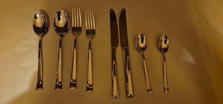 Ah vivo villeroy en boch rvs bestek besteksets dinerset, Huis en Inrichting, Keuken | Bestek, Zo goed als nieuw, Bestekset, Rvs of Chroom