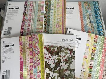 6x  paperpad / papierblok  Basic Grey 15x15 cm beschikbaar voor biedingen