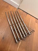 6 RVS Allpa Scepters 52cm met zijsteun en voetjes, Ophalen of Verzenden, Nieuw, Zeilboot of Motorboot