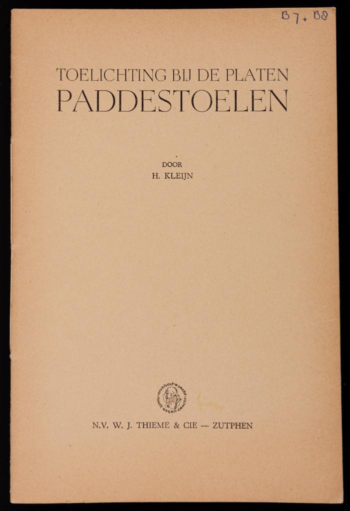 schoolplaat boekje    Paddestoelen, Antiek en Kunst, Antiek | Schoolplaten, Natuur en Biologie, Verzenden