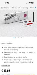 mini naaimachine, Ophalen of Verzenden, Zo goed als nieuw, Naaimachine, Overige merken