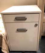Ikea 3 ladeblok en archief op 5 wielen wit B45xD62xH63., Werkplek, Ophalen, Gebruikt