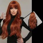 Koper rode pruik - Halloween thema - Nieuw - 70cm, Ophalen of Verzenden, Nieuw, Pruik of Haarverlenging