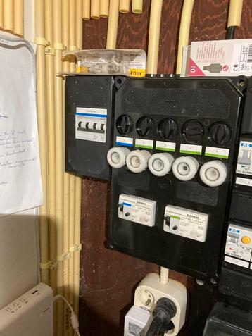 Stoppenkast 5 groepen en krachtstroomgroep beschikbaar voor biedingen