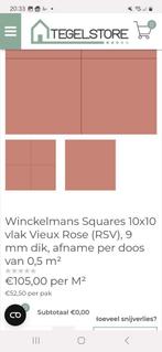 Winckelmans tegels 1010 Vieux Roze 10m2 totaal, Doe-het-zelf en Verbouw, Tegels, Ophalen, Minder dan 20 cm, Minder dan 5 m², Wandtegels