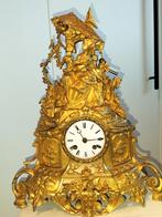 Leuke bronzen pendule met touwslingertje, Ophalen of Verzenden