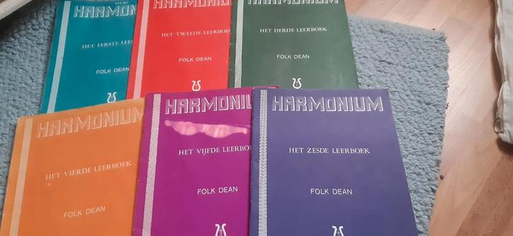 Complete serie Folk Dean Harmonium deel 1 tm 6, Muziek en Instrumenten, Bladmuziek, Gebruikt, Les of Cursus, Orgel, Ophalen of Verzenden