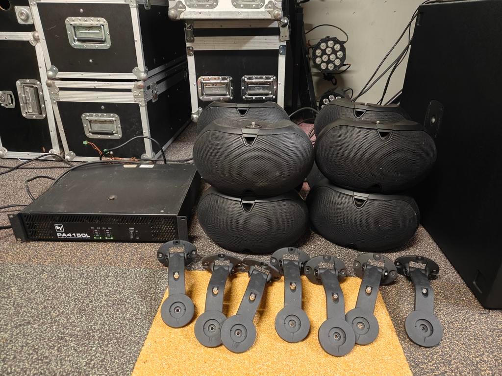 Electro Voice evid 4,2 speakers (8 stuks), Audio, Tv en Foto, Luidsprekers, Front, Rear of Stereo speakers, 120 watt of meer, Overige merken