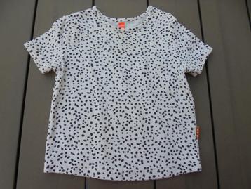 K289 Wit/zwart shirtje Hema maat 74 beschikbaar voor biedingen