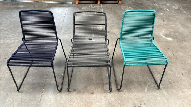 Borek 4 tuinstoelen nieuw, Tuin en Terras, Tuinstoelen, Nieuw, Metaal, Stapelbaar, Ophalen