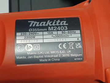 Nieuwe Makita afkort slijpmachiene 355 mm beschikbaar voor biedingen