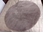 Zacht fluffy japandi bruin rond vloerkleed - 1.40m Diameter, Huis en Inrichting, Stoffering | Tapijten en Kleden, Ophalen, Zo goed als nieuw