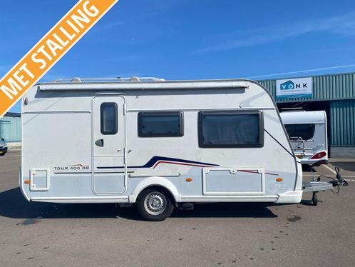 TEC Tour 400 DB bj2009 +voortent luifel airco mover stalling, Caravans en Kamperen, Caravans, Bedrijf, tot en met 4, 750 - 1000 kg