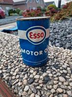 ESSO MOTOR OLIE BLIK ZEER OUD., Verzamelen, Ophalen of Verzenden, Gebruikt