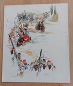 Zes oude Italiaanse prenten over wijnbouw van Mazzini, Ophalen of Verzenden, Zo goed als nieuw, 1940 tot 1960, Prent