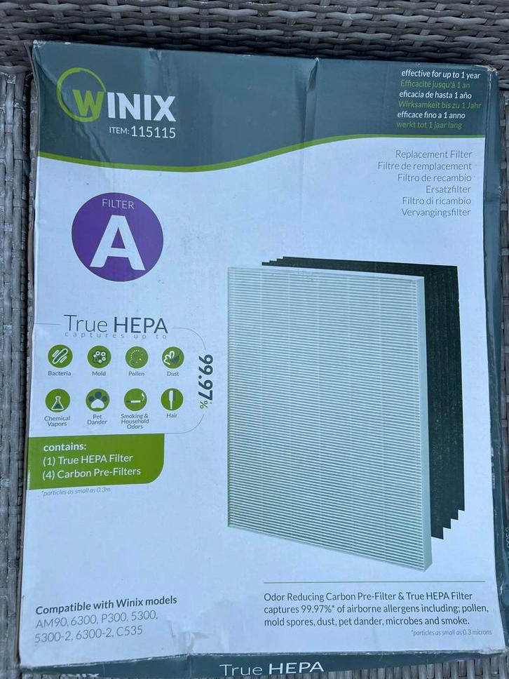 Winix Filter A - Nieuw in verpakking, Witgoed en Apparatuur, Luchtbehandelingsapparatuur, Nieuw, Luchtbehandeling-accessoire, Ophalen of Verzenden