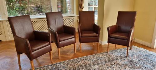 Set van 4 eetkamerstoelen, Huis en Inrichting, Fauteuils, Gebruikt, Ophalen