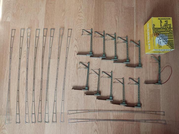 Märklin bovenleiding mast 7019 7009 7010 H0 trein locomotief, Hobby en Vrije tijd, Modeltreinen | H0, Zo goed als nieuw, Overige typen