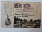 Gorinchem Postzegelkaart Wilhelminapark 1907, Verzamelen, Ansichtkaarten | Nederland, Gelopen, Zuid-Holland, Ophalen of Verzenden