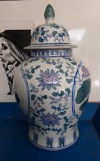 XL grote Japans Chinese vaas pot dekselpot dekselvaas, Antiek en Kunst, Antiek | Vazen, Ophalen of Verzenden