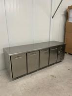 Horeca rvs koelwerkbank 4 deurs koelkast koeler koeling koel, Ophalen of Verzenden, 50 tot 75 cm, 200 cm of meer, Minder dan 100 cm
