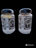 Vintage glazen voorraad potten, Ophalen of Verzenden, Zo goed als nieuw, Glas, Pot, Bus of Blik
