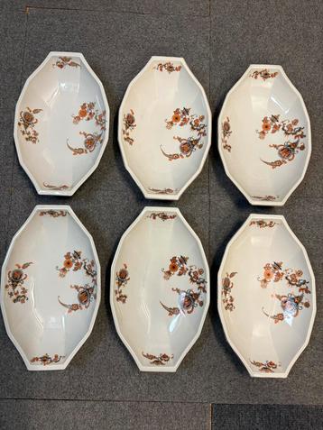 6 grote broodschalen C.Jamin jaren ‘30 beschikbaar voor biedingen