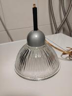 Holophane prisma glazen hanglamp, Huis en Inrichting, Lampen | Hanglampen, Ophalen of Verzenden, Minder dan 50 cm