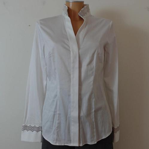 By Mi Hamburg Witte Blouse met Lange Mouwen Maat M, Kleding | Dames, Blouses en Tunieken, Nieuw, Maat 38/40 (M), Wit, Verzenden