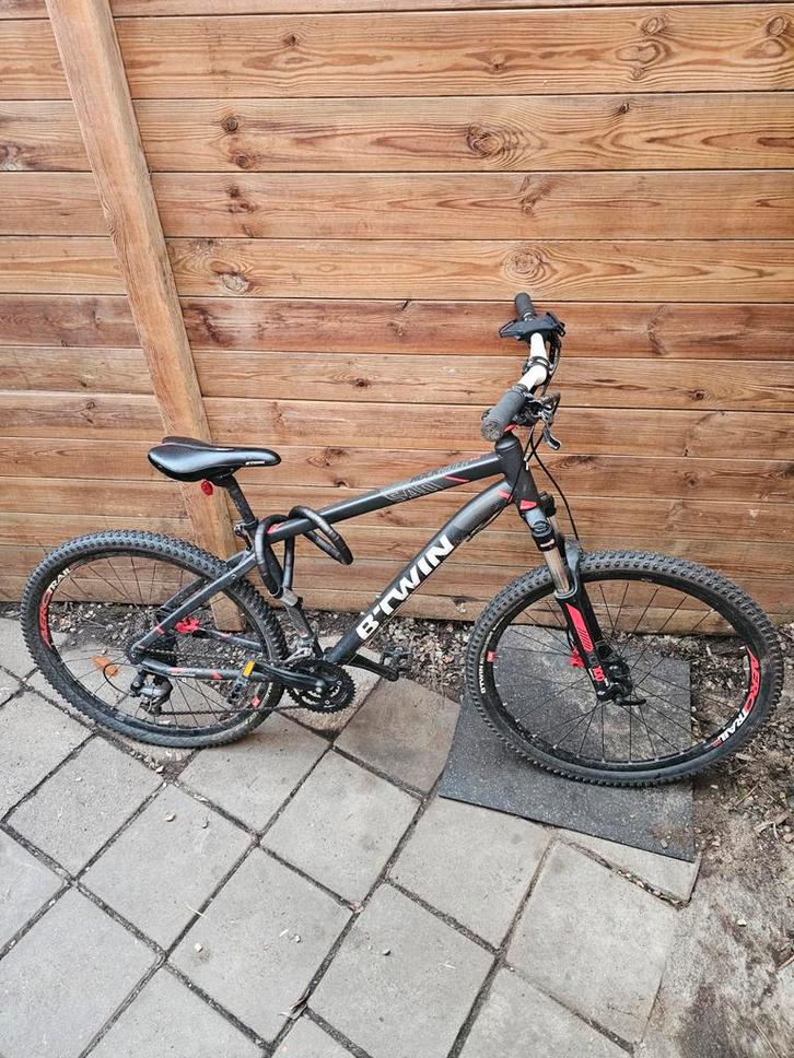 Btwin Rockrider Mountainbike - Platte band, Fietsen en Brommers, Fietsen | Mountainbikes en ATB, Gebruikt, Heren, Overige merken