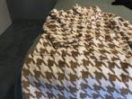 MACCAIZ prachtige taupe-witte ruitjas, wollige stof 42, Ophalen, Zo goed als nieuw, Maat 42/44 (L), Wit