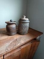 2x oude houten pot ( merk Hoffz), Ophalen of Verzenden, Gebruikt