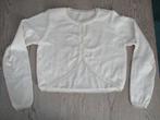 Bolero vest ecru maat 134 vestje, Kinderen en Baby's, Kinderkleding | Maat 134, Ophalen of Verzenden, Zo goed als nieuw, Meisje