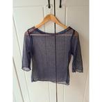 Paarse mesh see through top maat S, Kleding | Dames, Verzenden, Zo goed als nieuw, Maat 36 (S), Paars